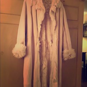 Sheepskin long coat 55 inch length